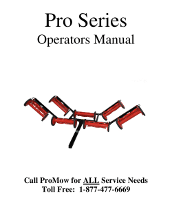 Pro Series Mower Manual
