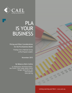PLA IS YOUR BUSINESS