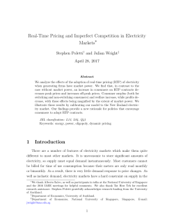 Real-Time Pricing and Imperfect Competition in Electricity