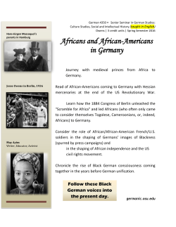 Africans and African-Americans in Germany