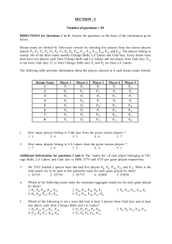 Sample CAT questionnaire