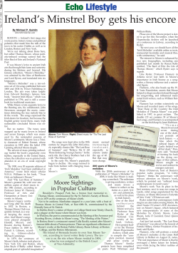 Ireland`s Minstrel Boy gets his encore