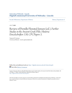 Review of Pernille Flensted-Jensen (ed.)