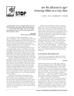 Are We Allowed to Age? Growing Older as a Gay Man