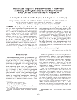 Physiological Responses of Broiler Chickens to