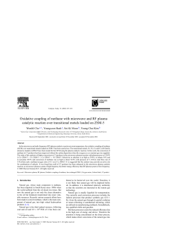Oxidative coupling of methane with microwave and RF plasma