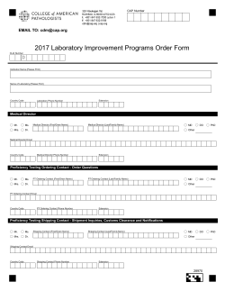 2017 Laboratory Improvement Programs Order Form