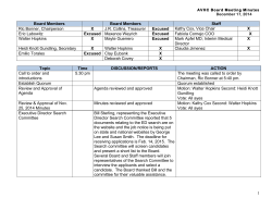 AVHC Board minutes Dec 17 2014