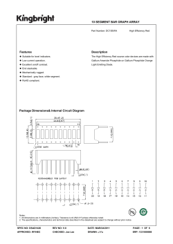 10 SEGMENT BAR GRAPH ARRAY Features