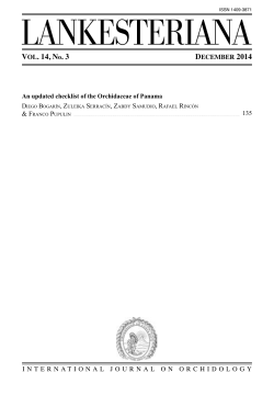 Complete issue - LANKESTERIANA