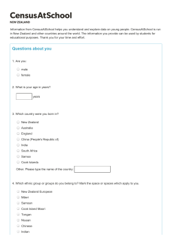 Questions - Census at School