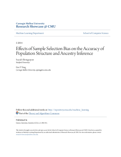 Effects of Sample Selection Bias on the Accuracy of Population