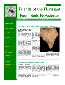 Sep, 2008 - The Friends of the Florissant Fossil Beds