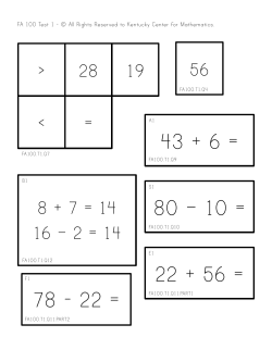 28 56 19 > < = 8 + 7 = 14 16 &ndash; 2 = 14