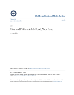 Alike and Different: My Food, Your Food