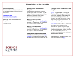 Science Matters to New Hampshire