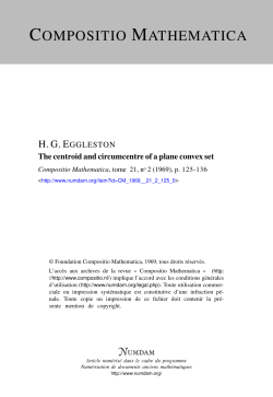 The centroid and circumcentre of a plane convex set