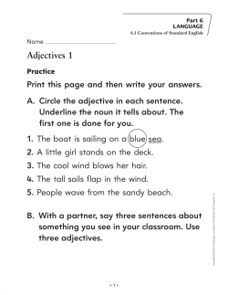 Adjectives 1 - Macmillan/McGraw-Hill