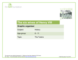 The six wives of Henry VIII