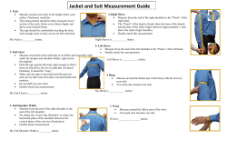 Jacket and Suit Measurement Guide