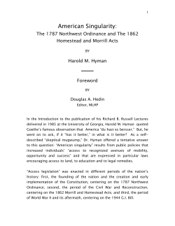 American Singularity - Minnesota Legal History Project