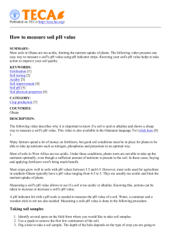 How to measure soil pH value - TECA