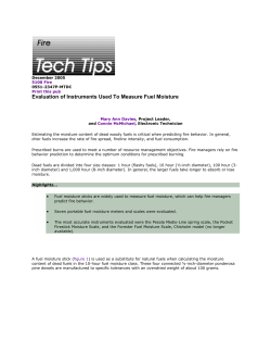 Dead Fuel Measurement Methods