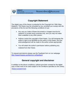 Copyright Statement General copyright and disclaimer