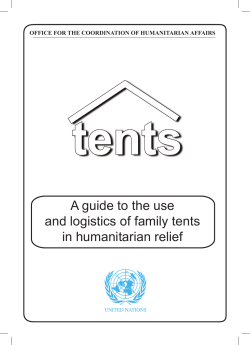 A guide to the use and logistics of family tents in