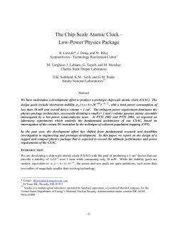 The Chip-Scale Atomic Clock