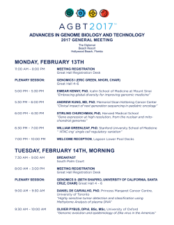 MONDAY, FEBRUARY 13TH TUESDAY, FEBRUARY 14TH