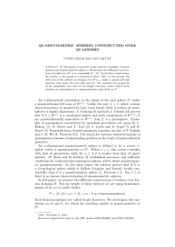 QUASISYMMETRIC SPHERES CONSTRUCTED