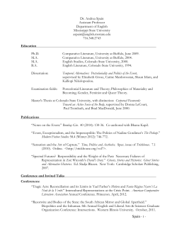 Curriculum Vita - African American Studies