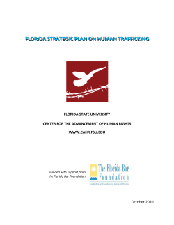 florida strategic plan on human trafficking