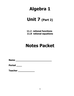Alg unit 7 notes part 2
