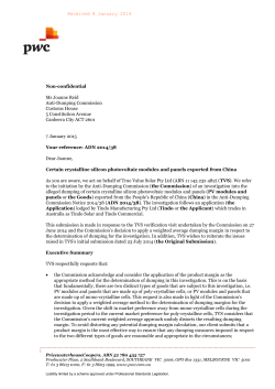 Importer - True Value Solar Pty Ltd - Anti