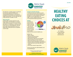 500 Club Menu - Gundersen Health System