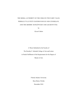 the moral authority of the child in two fairy tales