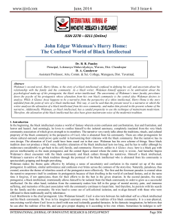 John Edgar Wideman`s Hurry Home: The Confused World of Black