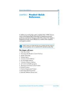 Chapter 5 Product Quick Reference - Solutions Guide
