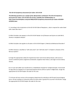 The ICD-10 Competency Assessment for Coders: ICD-10