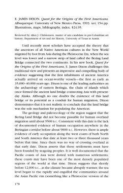 I1for the origins of the first americans quest forjorbof