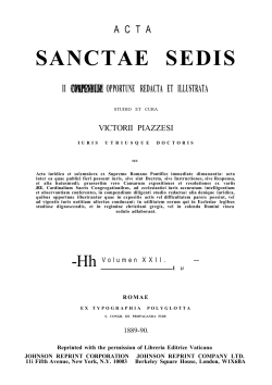 ASS 22 - La Santa Sede