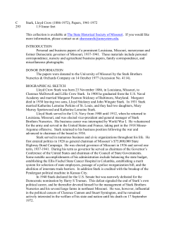 Stark, Lloyd Crow (1886-1972), Papers, 1941