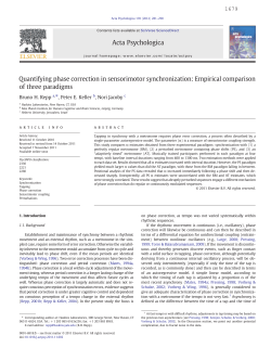 Quantifying phase correction in sensorimotor synchronization