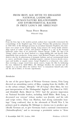 from iron age myth to idealized national landscape