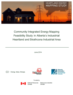 Community Integrated Energy Mapping Feasibility Study in Alberta`s