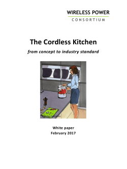 The Cordless Kitchen - Wireless Power Consortium