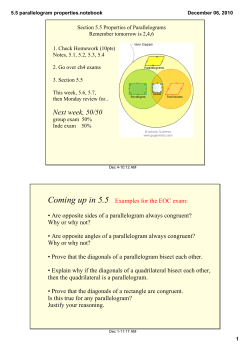 5.5 parallelogram properties.notebook