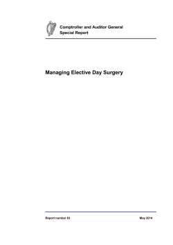 Managing Elective Day Surgery - Office of the Comptroller and
